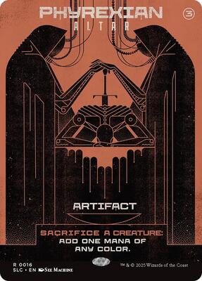 Phyrexian Altar card from Secret Lair Countdown Kit