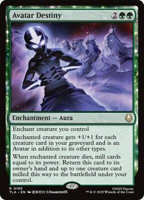 Avatar Destiny card from Avatar: The Last Airbender