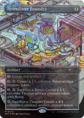 Retrofitter Foundry (Halo Foil) card from Secret Lair Countdown Kit