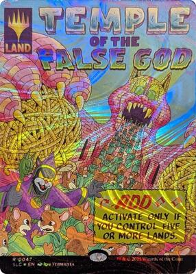 Temple of the False God (Halo Foil) card from Secret Lair Countdown Kit