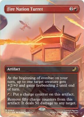Fire Nation Turret (Borderless) card from Avatar: The Last Airbender: Eternal-Legal