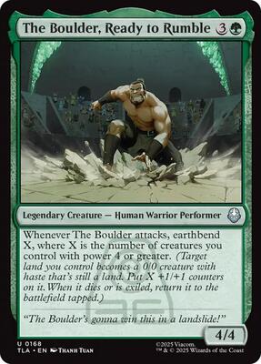 The Boulder, Ready to Rumble card from Avatar: The Last Airbender