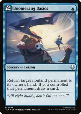 Boomerang Basics card from Avatar: The Last Airbender