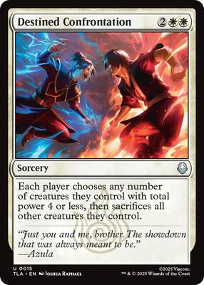 Destined Confrontation card from Avatar: The Last Airbender