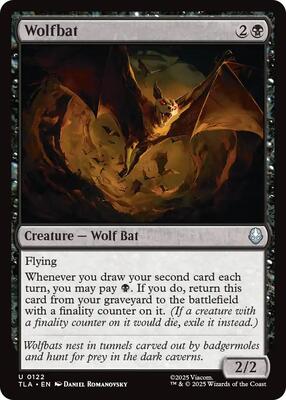 Wolfbat card from Avatar: The Last Airbender