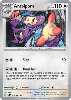 Ambipom - 079/094 card from ME02: Phantasmal Flames