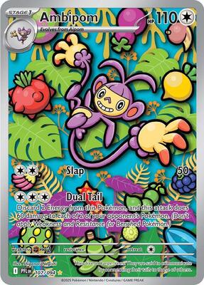 Ambipom - 107/094 card from ME02: Phantasmal Flames