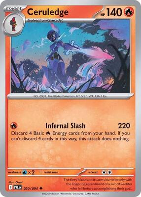 Ceruledge card from ME02: Phantasmal Flames