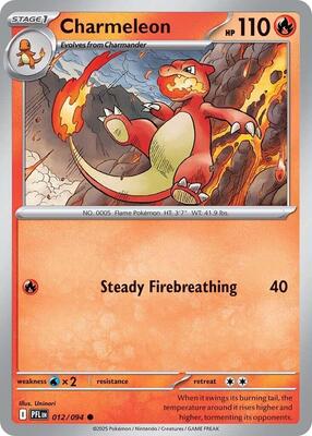 Charmeleon card from ME02: Phantasmal Flames