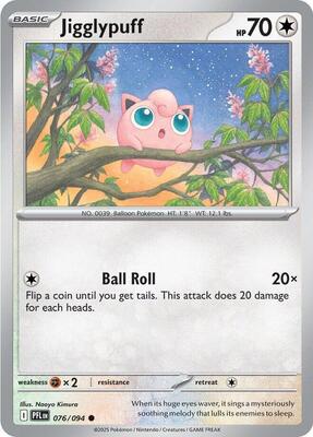 Jigglypuff card from ME02: Phantasmal Flames