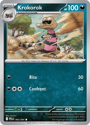 Krokorok card from ME02: Phantasmal Flames