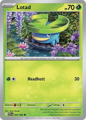 Lotad card from ME02: Phantasmal Flames