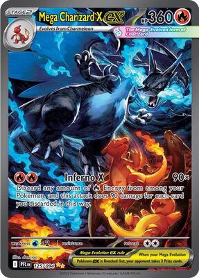 Mega Charizard X ex - 125/094 card from ME02: Phantasmal Flames