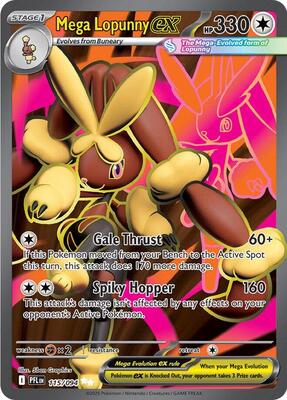 Mega Lopunny ex - 115/094 card from ME02: Phantasmal Flames