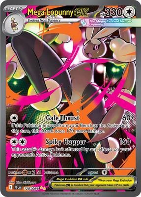 Mega Lopunny ex - 128/094 card from ME02: Phantasmal Flames
