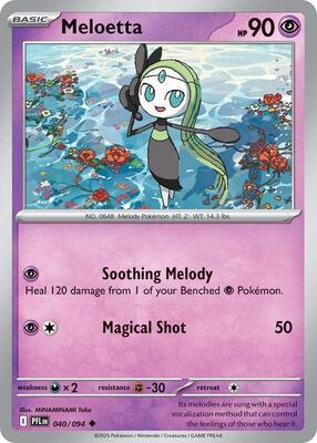 Meloetta card from ME02: Phantasmal Flames