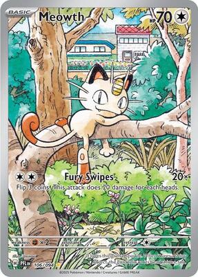 Meowth card from ME02: Phantasmal Flames