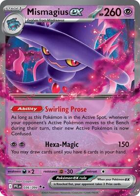 Mismagius ex - 036/094 card from ME02: Phantasmal Flames