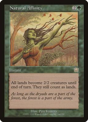 Natural Affinity card from Mercadian Masques