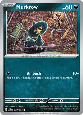 Murkrow card from ME02: Phantasmal Flames