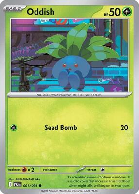 Oddish card from ME02: Phantasmal Flames