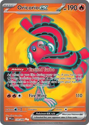 Oricorio ex - 110/094 card from ME02: Phantasmal Flames