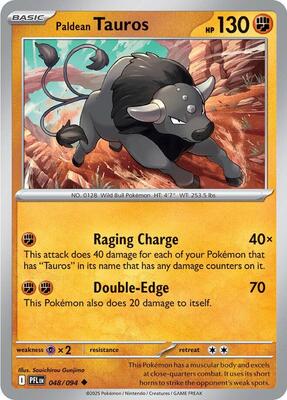 Paldean Tauros card from ME02: Phantasmal Flames