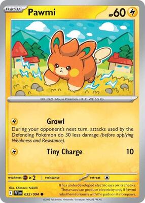 Pawmi card from ME02: Phantasmal Flames