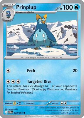 Prinplup card from ME02: Phantasmal Flames