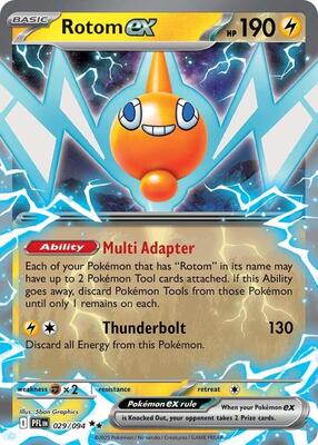 Rotom ex - 029/094 card from ME02: Phantasmal Flames