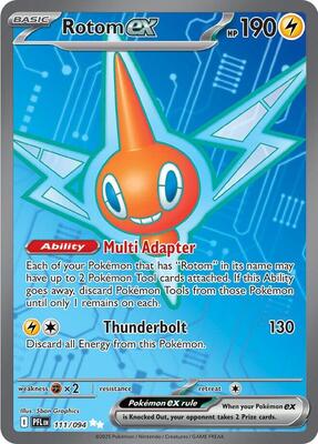 Rotom ex - 111/094 card from ME02: Phantasmal Flames