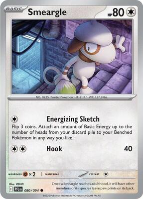 Smeargle card from ME02: Phantasmal Flames