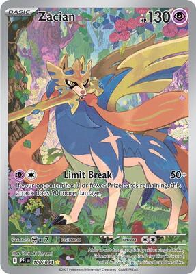 Zacian - 100/094 card from ME02: Phantasmal Flames