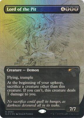 Lord of the Pit (Sketch Showcase) (Rainbow Foil) card from Secret Lair Drop Series