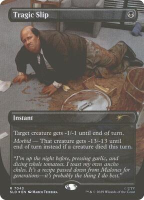 Tragic Slip card from Secret Lair Drop Series