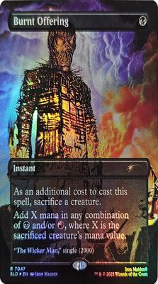Burnt Offering (Rainbow Foil) card from Secret Lair Drop Series