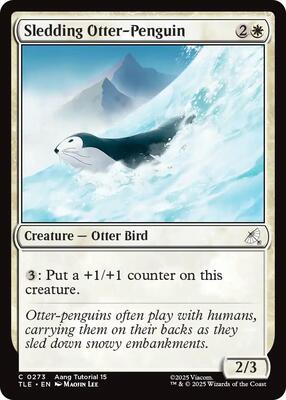 Sledding Otter-Penguin (0273) card from Avatar: The Last Airbender: Eternal-Legal