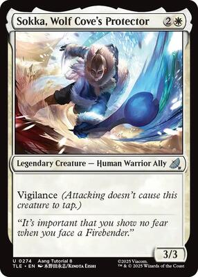 Sokka, Wolf Cove's Protector (0274) card from Avatar: The Last Airbender: Eternal-Legal