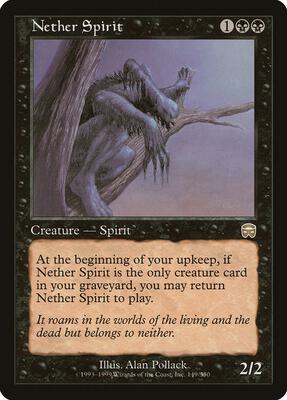 Nether Spirit card from Mercadian Masques