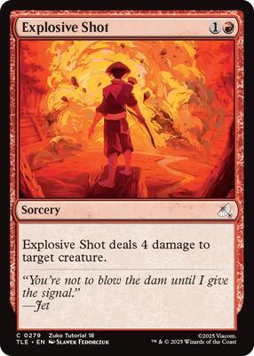 Explosive Shot (0279) card from Avatar: The Last Airbender: Eternal-Legal