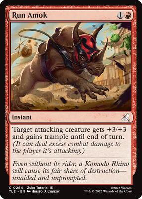 Run Amok (0284) card from Avatar: The Last Airbender: Eternal-Legal