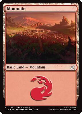 Mountain (0289) card from Avatar: The Last Airbender: Eternal-Legal