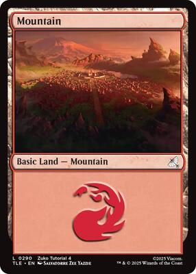 Mountain (0290) card from Avatar: The Last Airbender: Eternal-Legal