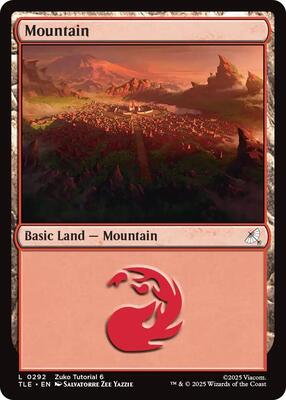 Mountain (0292) card from Avatar: The Last Airbender: Eternal-Legal