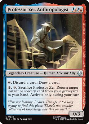 Professor Zei, Anthropologist card from Avatar: The Last Airbender