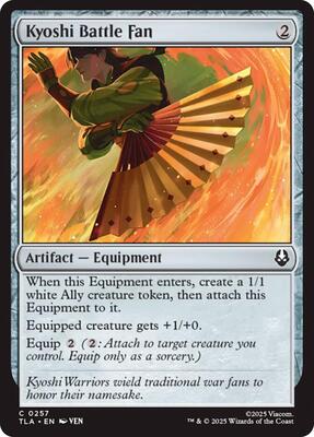 Kyoshi Battle Fan card from Avatar: The Last Airbender