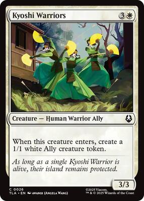 Kyoshi Warriors card from Avatar: The Last Airbender