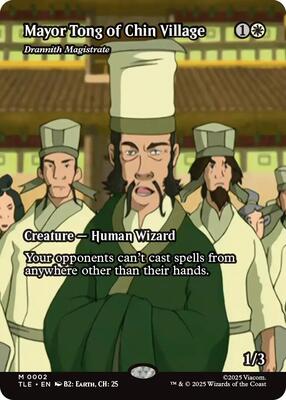Mayor Tong of Chin Village - Drannith Magistrate (Borderless) card from Avatar: The Last Airbender: Eternal-Legal