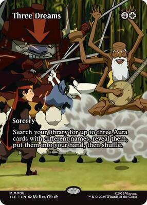Three Dreams (Borderless) card from Avatar: The Last Airbender: Eternal-Legal