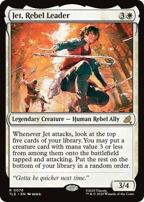 Jet, Rebel Leader card from Avatar: The Last Airbender: Eternal-Legal